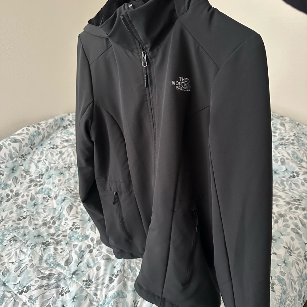THE NORTH FACE Women's Shelbe Raschel Hoodie jacket size medium, black EUC
